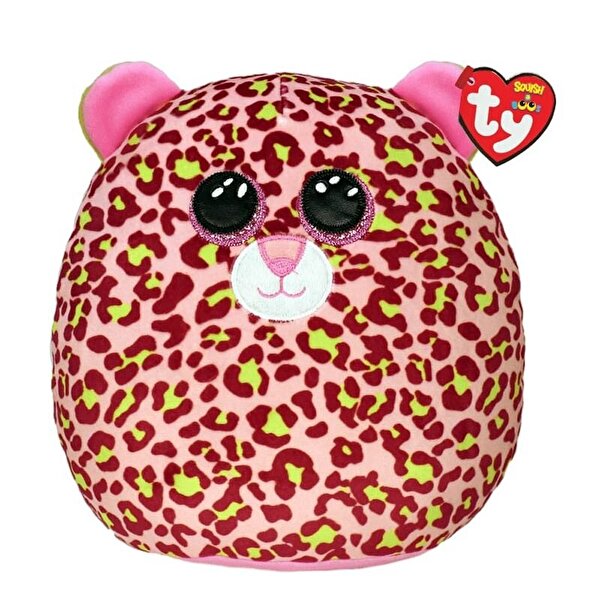 TY Lainey Pembe Leopar Squishy 25 Cm