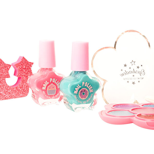 Hot Focus Sparkle Taşınabilir Işıltılı Tırnak ve Makyaj Seti