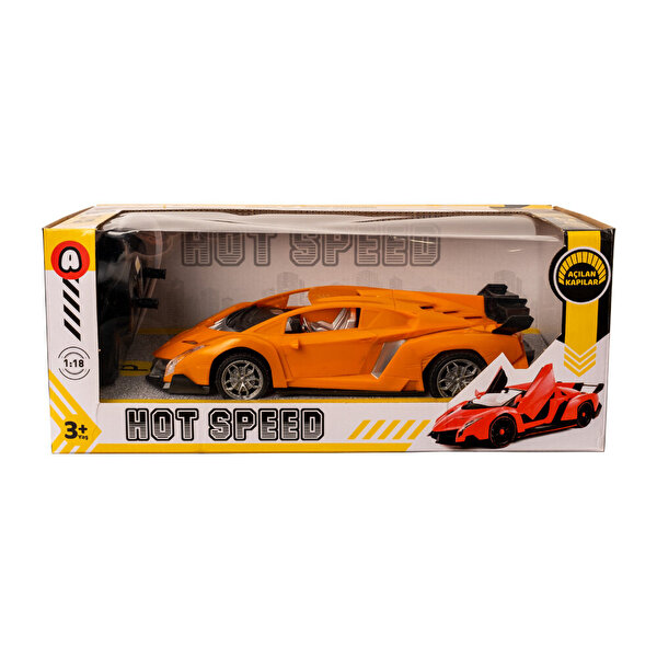 1:18 Full Fonksiyon Uzaktan Kumandalı Araba Turuncu