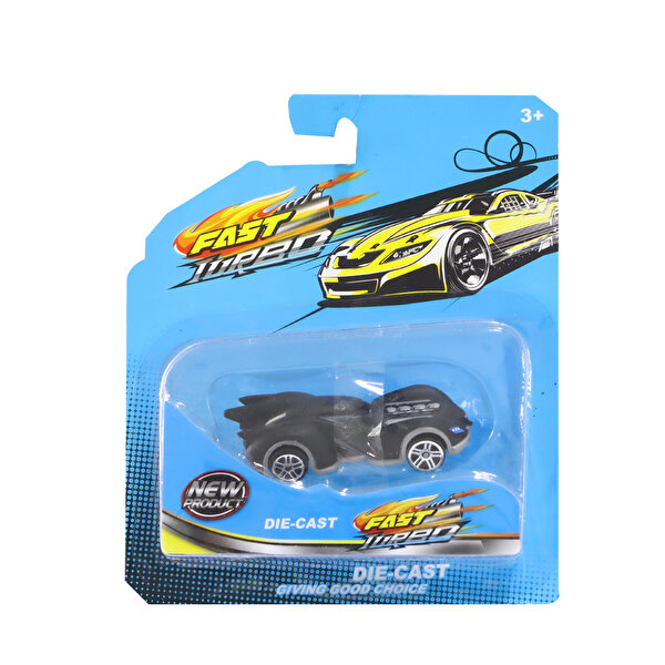 1:64 Ölçekli Die-Cast Beyaz Çizgili Yarasa Araba