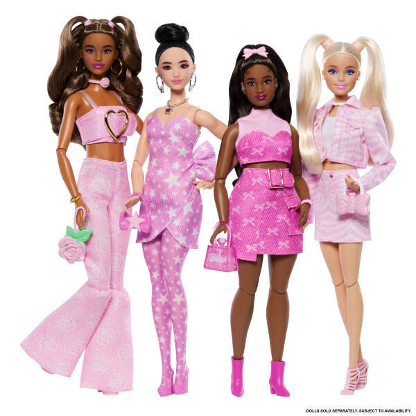 Barbie Deluxe Style Pembe Ceketli Bebek JJN69