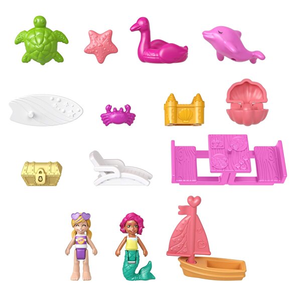 Polly Pocket ve Maceraları Oyun Setleri Dolphin Beach GTN20