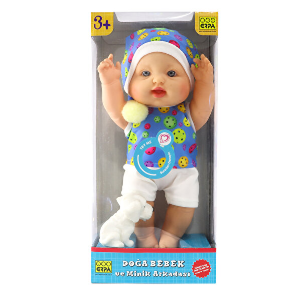 Doğa Et Bebek ve Minik Arkadaşı Mavi Elbiseli