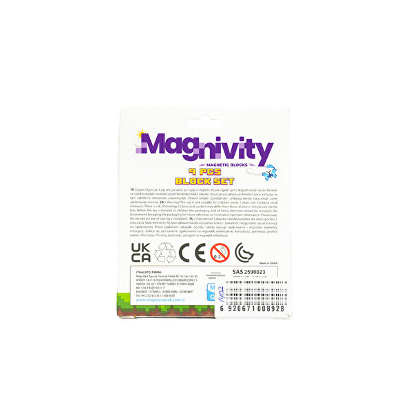Magnivity Manyetik Bloklar Ağaç Desenli Blok 9 Parça