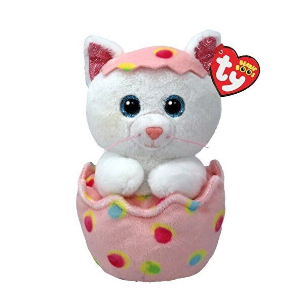 TY Beanie Boo's Giggles Cat in Egg 15 Cm
