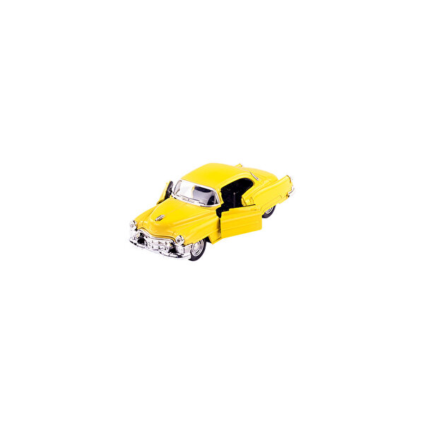 Die Cast 1:32 Retro Klasik Coupe Çek Bırak Araba Sarı