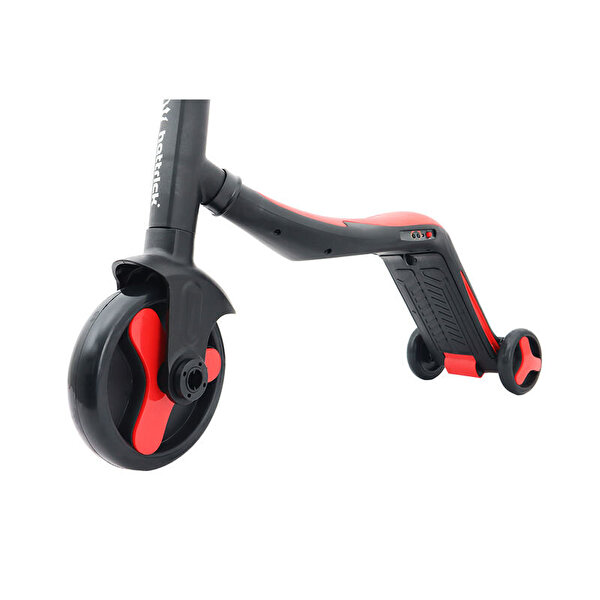 Hattrick Pedallı Scooter Kırmızı Siyah SCS160