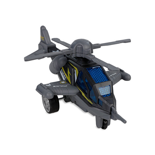 Sesli Işıklı Helikopter Gri