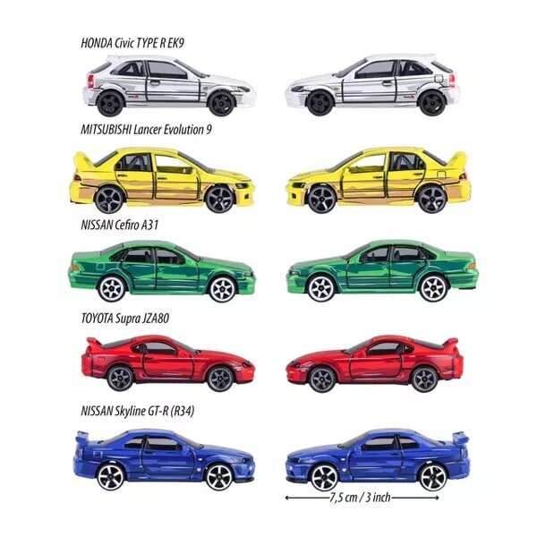 Majorette Japon Serisi 5'li Koleksiyon Paketi