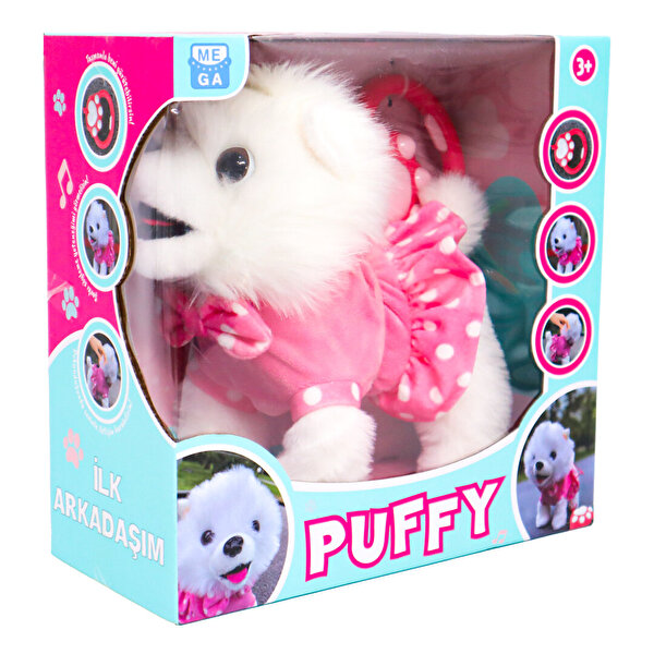 Pilli Sesli Yürüyen Sevimli Köpek Puffy
