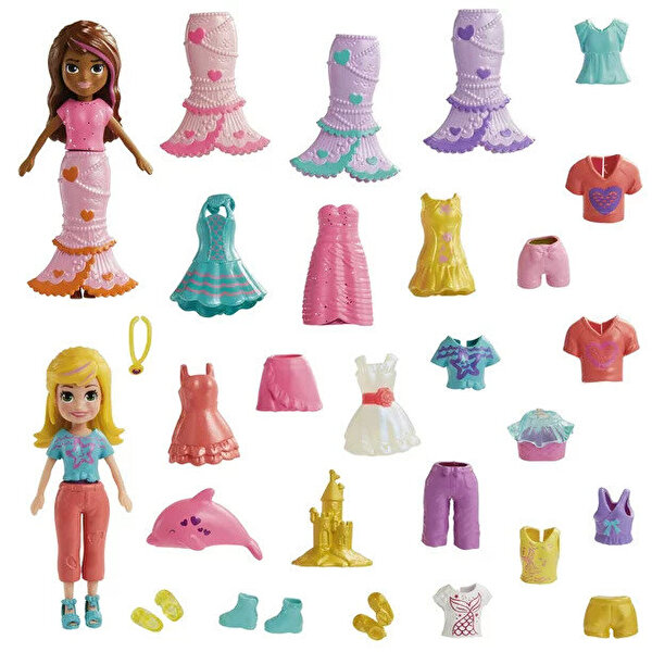 Polly Pocket ve Arkadaşları Farklı Moda Aksesuarları Oyun Setleri HKV96