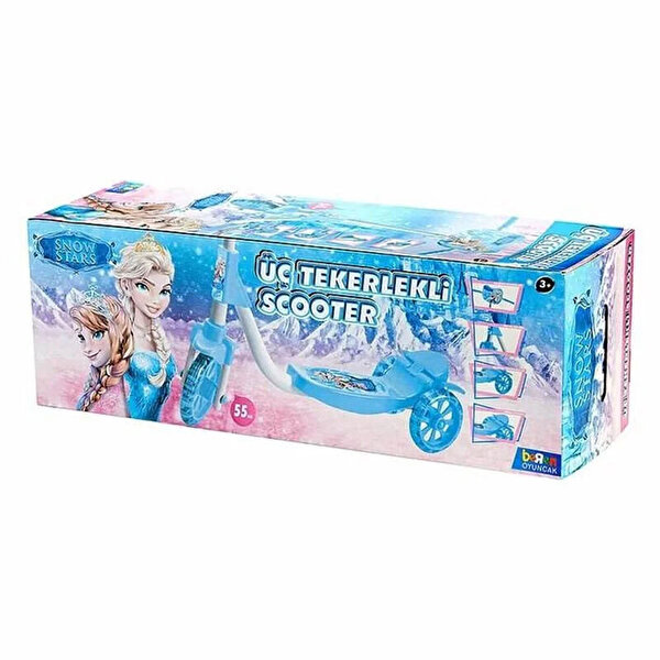 3 Tekerlekli Mavi Scooter