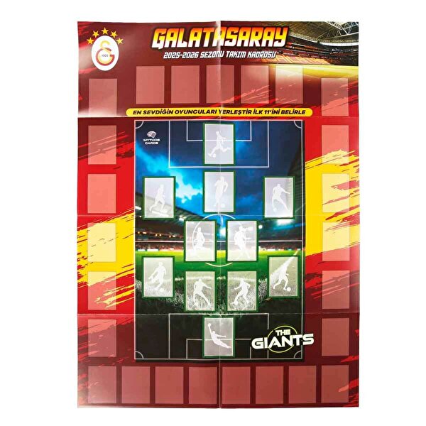 Galatasaray The Giants 2025-2026 Sezonu Poster ve Çıkartma Seti
