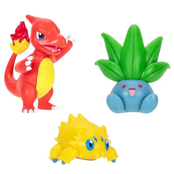 Pokemon Battle 3'lü Fi̇gür Seti̇ Joltik Charmeleon Oddish