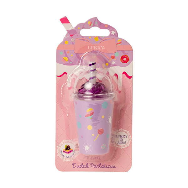Lukky Cupcake Desenli Üzüm Aromalı Dudak Balm