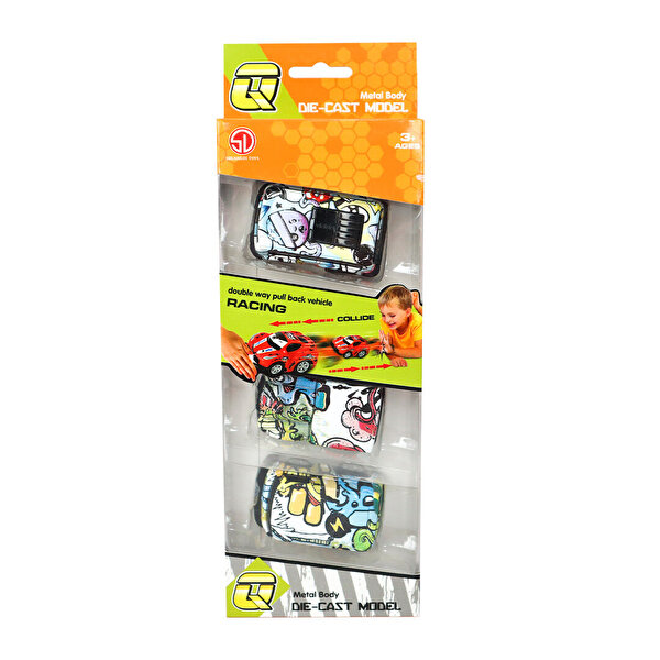 Çek Bırak Grafiti 3'lü Araba Seti