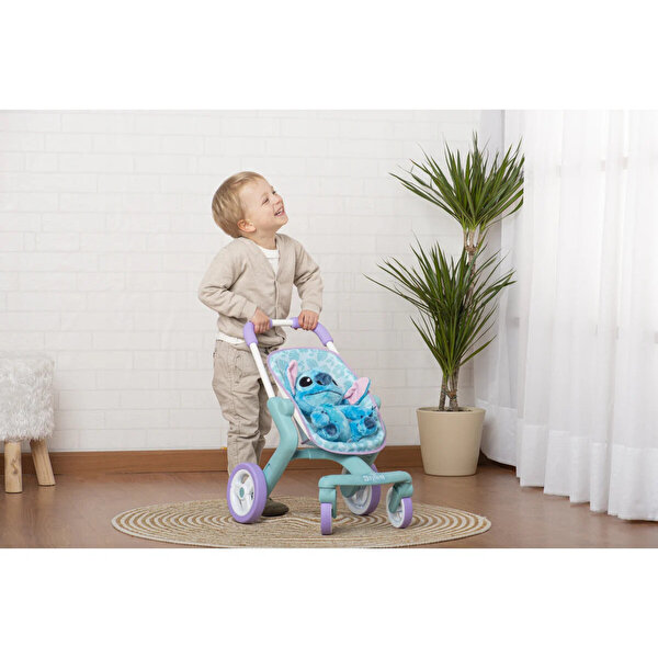 Smoby Stitch Bebek Arabası ve Peluş Oyuncak 25 Cm