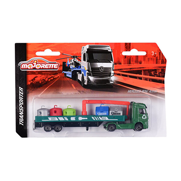 Majorette Transporter Serisi Mercedes Benz Actros Atık Taşıyıcı