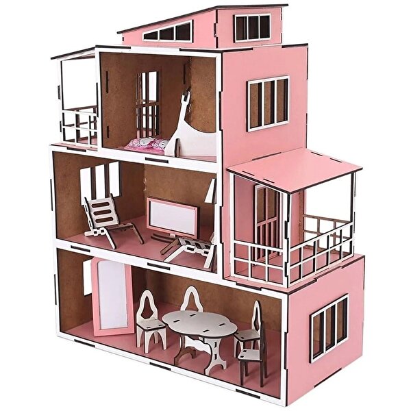 Ahşap Bebek Evi 2 15 Parça