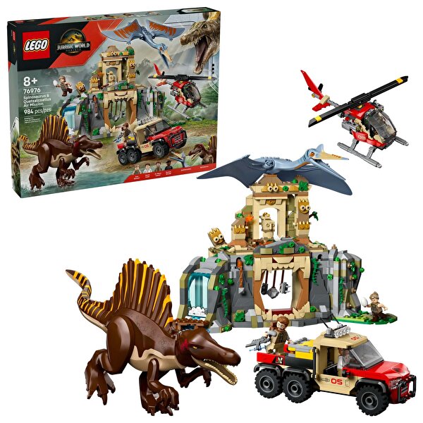 LEGO Jurassic World Spinosaurus ve Quetzalcoatlus Hava Görevi 76976