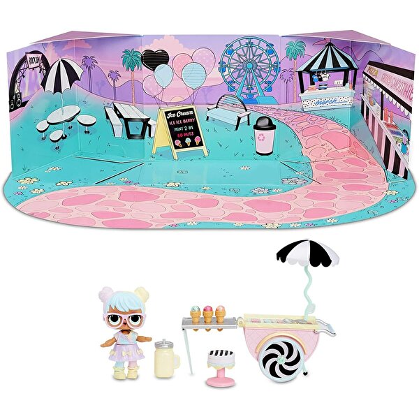 L.O.L. Bebek ve Mobilya Oyun Seti S2 Bon Bon ve Ice Cream Pop Up