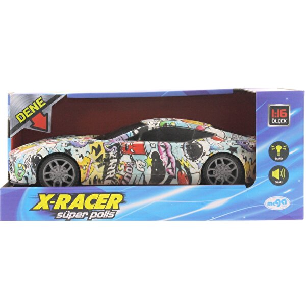 Sürtmeli Sesli ve Işıklı Yarış Arabası JA003