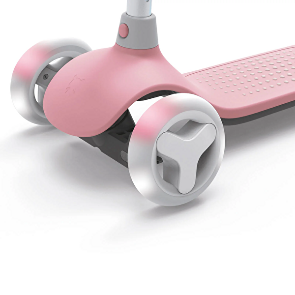 Xiaomi Mitu Işıklı Ayarlanabilir 3 Tekerlekli Scooter Pembe