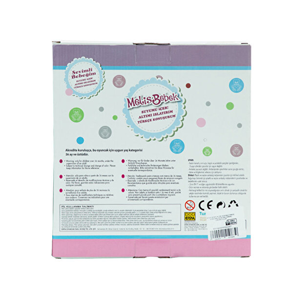 Meli̇s Bebek Altını Islatan (Türkçe Konuşan) 34cm Sarı Hırkalı Turuncu Elbi̇se