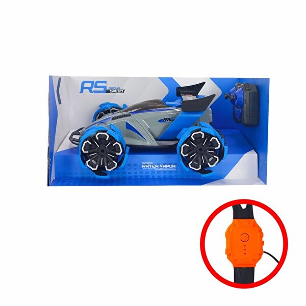 Rc Uzaktan Kumandalı Dumanlı Şarjlı Mavi Racing Araba