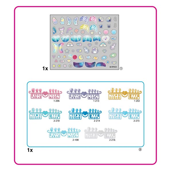 Aquabeads Sihirli Atlar ve Yıldızlar Yedek Tırnak Paketi 35060