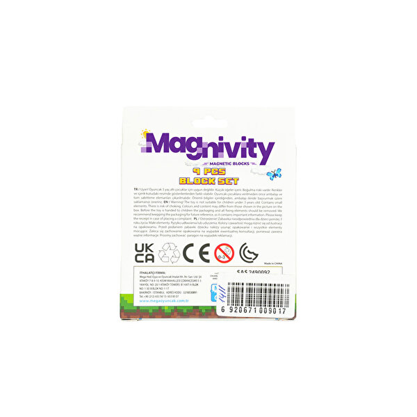 Magnivity Manyetik Bloklar Karlı Buz Desenli Blok 9 Parça