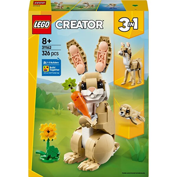 LEGO Creator 3'ü 1 Arada Arada Sevimli Tavşan 31162