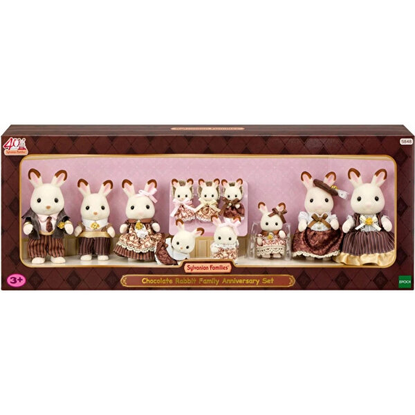Sylvanian Families Çikolata Kulaklı Tavşan Ailesi Yıldönümü Seti