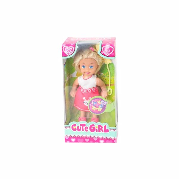 Sevimli Mini Bebek Kumral Tekli Tavşanlı Elbise