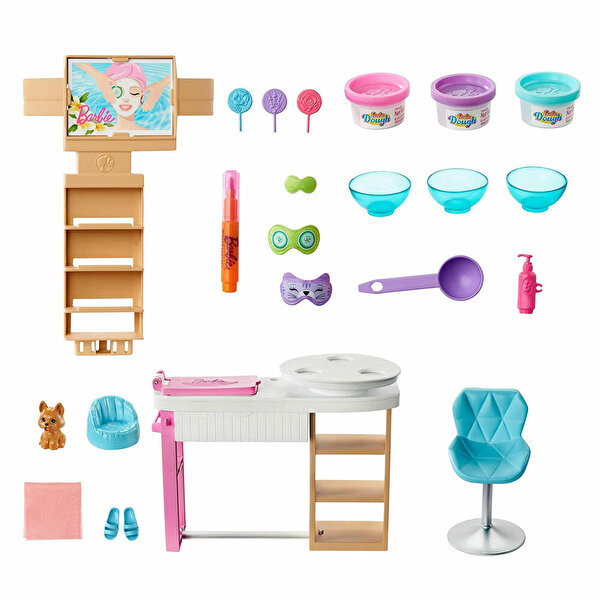 Barbie Yüz Bakımı Yapıyor Oyun Seti GJR84