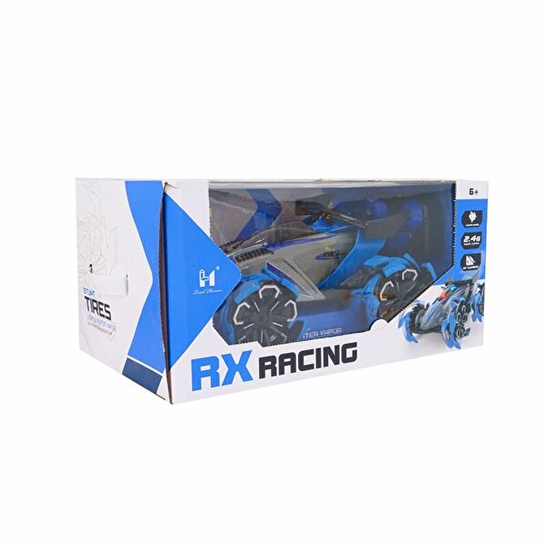 Rc Uzaktan Kumandalı Dumanlı Şarjlı Mavi Racing Araba