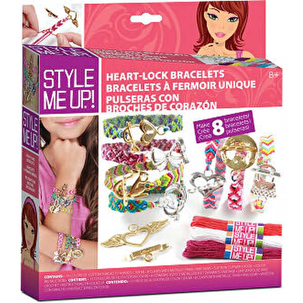 Style Me Up Kendin Yap Aktivite Seti- Kalp Takılı Arkadaşlık Bileklikleri
