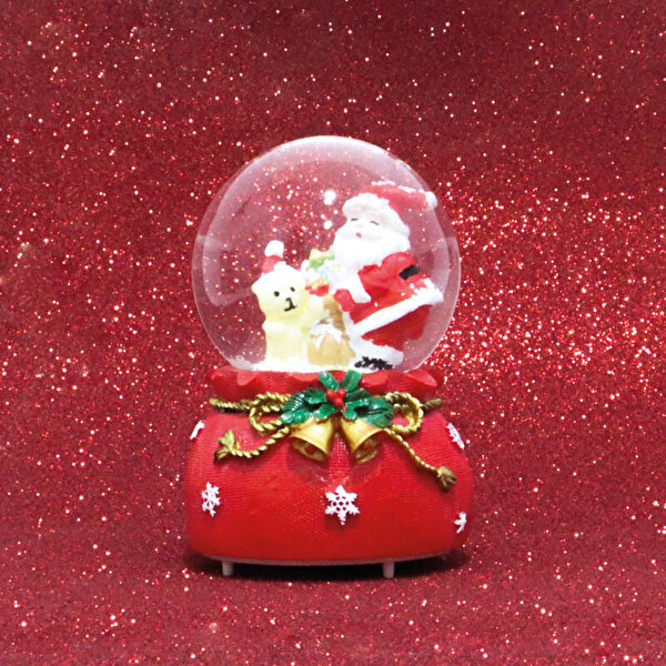 Yılbaşı Noel Baba Pilli Kar Küresi