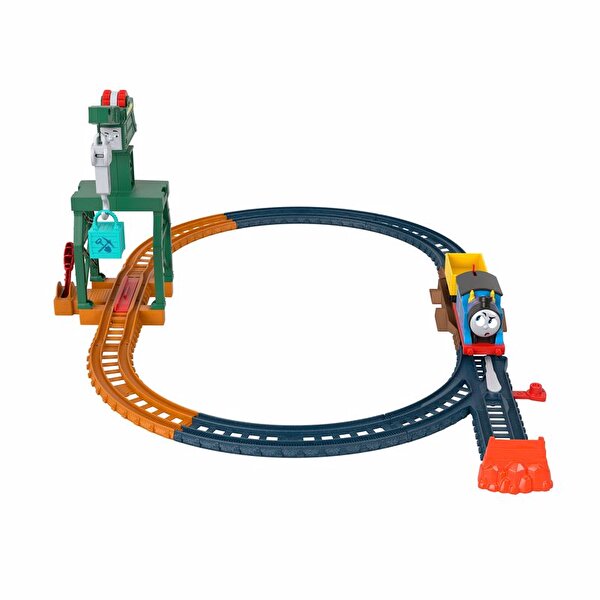 Thomas ve Arkadaşları Motorlu Tren Seti Cranky the Crane Cargo Drop HGY79