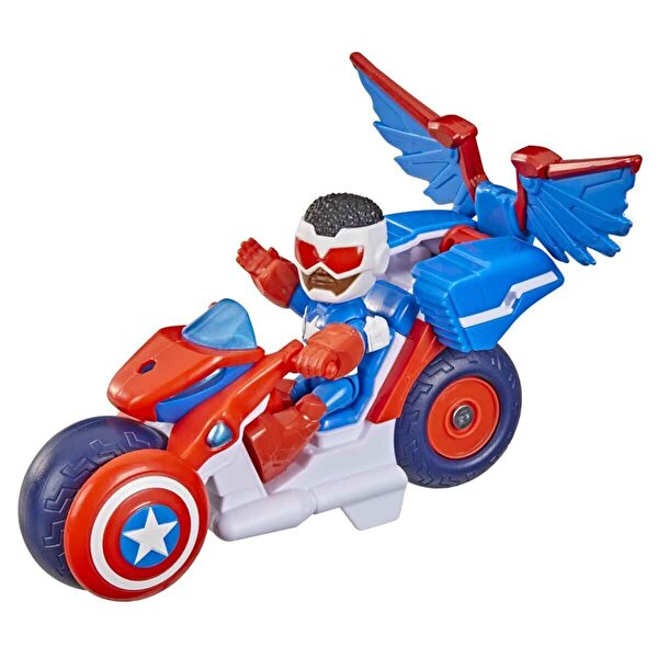 Marvel: Iron Man And His Awesome Friends Captain America Süper Motosiklet Aracı G2691