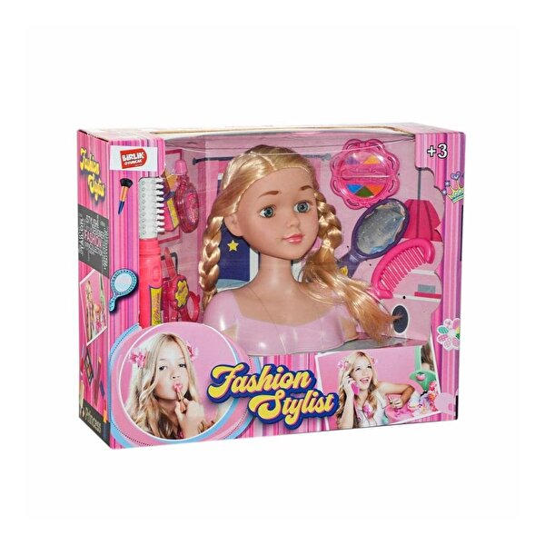 Büst Bebek Sarı Saçlı Güzellik Seti