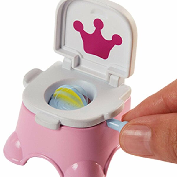 Barbie Bebek Bakıcılığı Oyun Seti Tuvalet Eğitimi Temalı FJB01