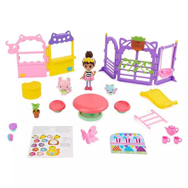 Gabby's Dollhouse Kitty Peri Bahçe Partisi Oyun Seti
