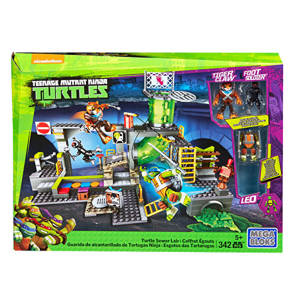 Mega Bloks TMNT Sewer Lair 342 Parça