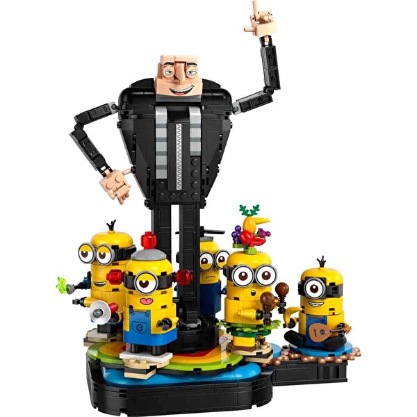 LEGO Despicable Me 4 Yapım Parçalarından Gru ve Minyonlar 75582
