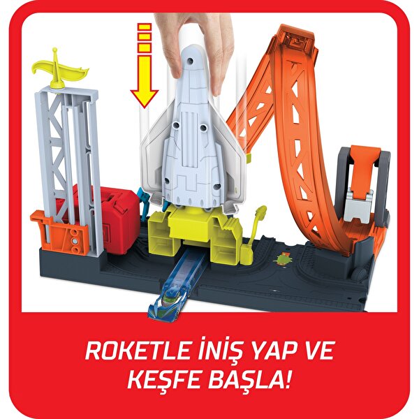 Hot Wheels Tekerlekli Yarış Dünyası Oyun Seti Roket Temalı GTT75