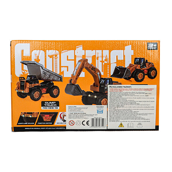 Sesli Işıklı Pilli Eğlenceli Taşıyıcı Kepçe