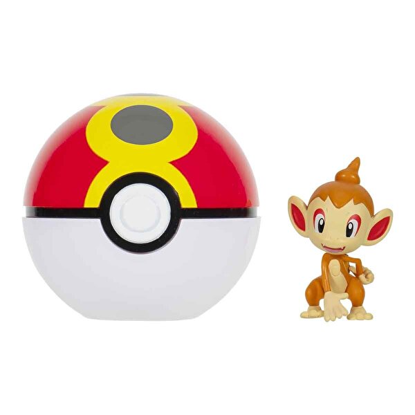Pokemon CIip 'N' Go Figür S3 Chimchar ve Repeat Ball