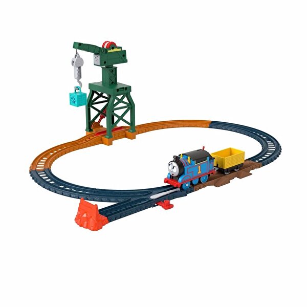Thomas ve Arkadaşları Motorlu Tren Seti Cranky the Crane Cargo Drop HGY79