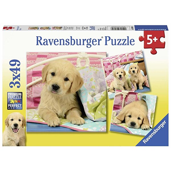 Ravensburger 3x49 Parça Puzzle Puppies